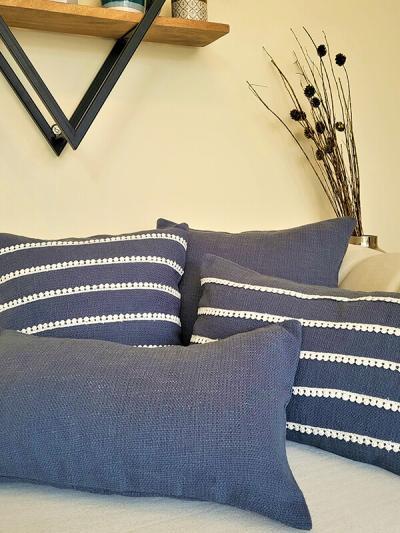 Gray Santolina Plain and Lace