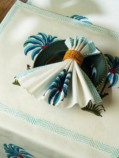 Tropical Blue Table Mats with Napkins