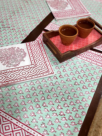Lotus Pond Table Runner